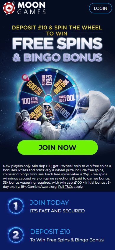 Moon Games Casino Mobile screenshot